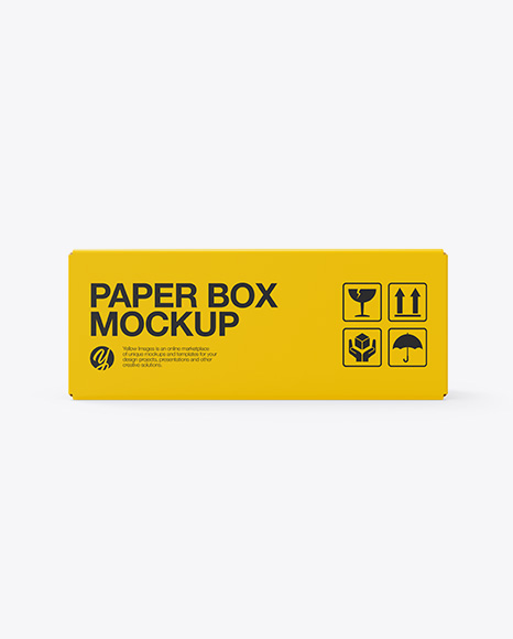 Paper Box Mockup - Rectangle box mockup