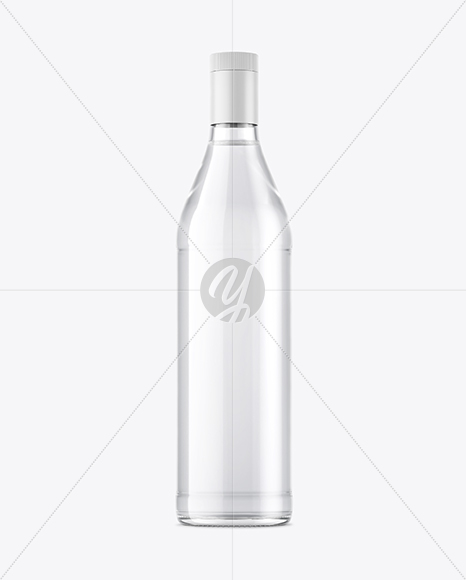 Clear Glass Vermouth Bottle Mockup - Free Download Images High Quality