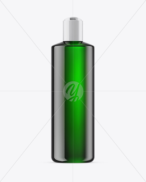 Green Cosmetic Bottle Mockup