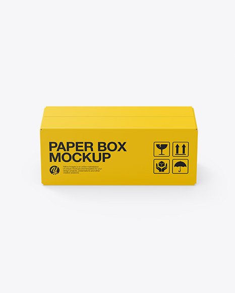 Paper Box Mockup - Rectangle box mockup