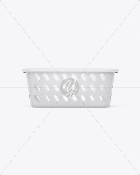 Glossy Laundry Basket Mockup