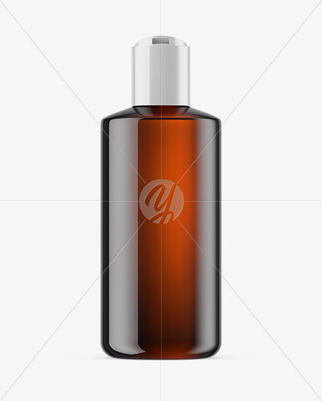 Amber Cosmetic Bottle Mockup