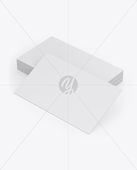 Stack of Business Cards Mockup