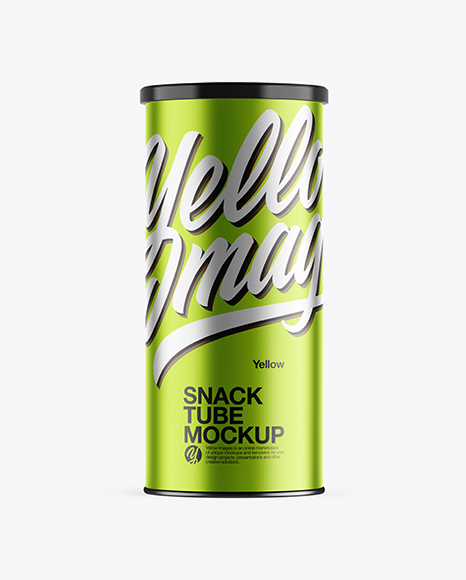 Metallic Snack Tube Mockup