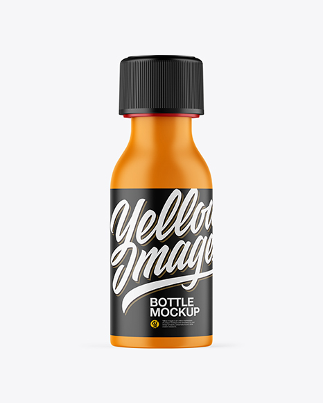 Matte Bottle Mockup - Label mockup bottle