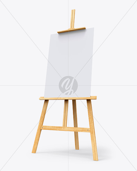 Easel Mockup - Half Side View