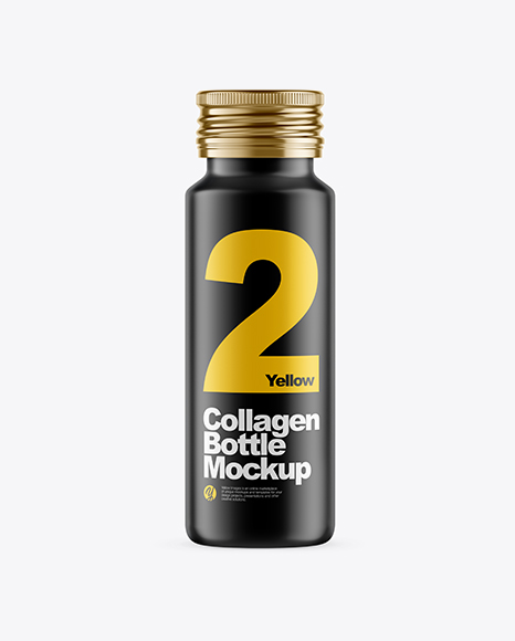 Matte Collagen Bottle Mockup