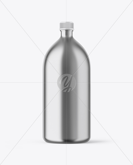 Metallized Plastic Bottle Mockup