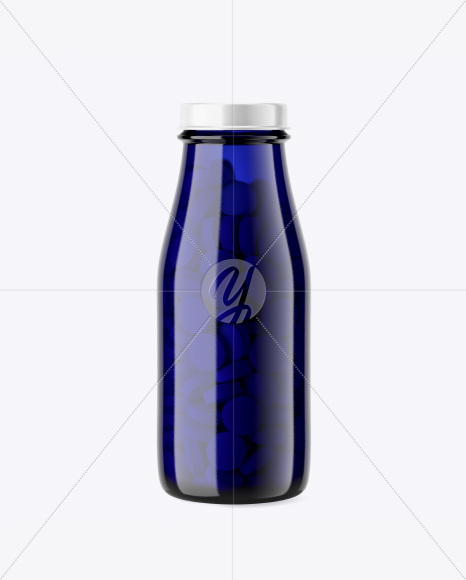 Blue Tablet Bottle Mockup