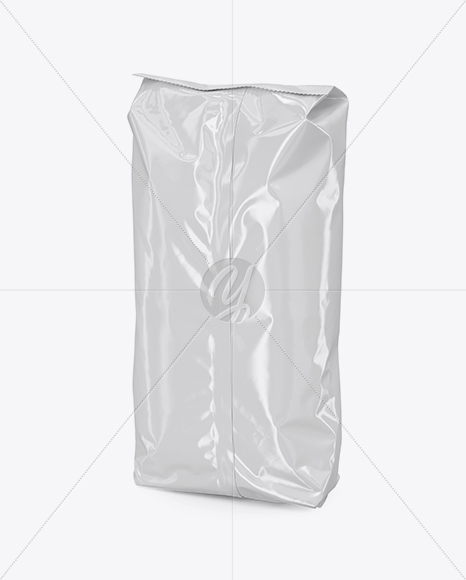 Glossy Food Bag Mockup