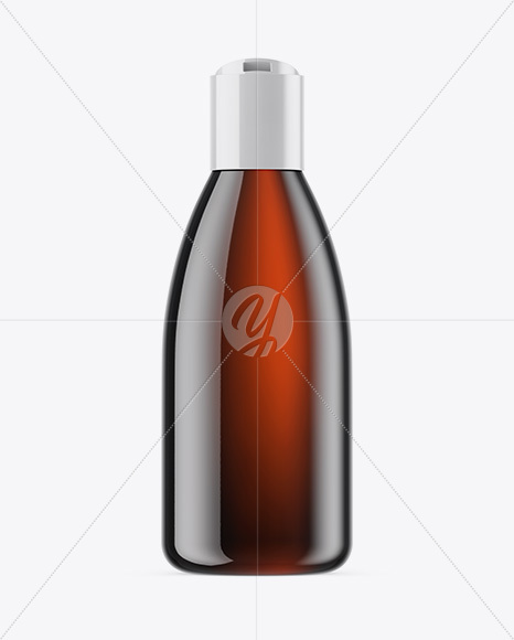 Amber Cosmetic Bottle Mockup