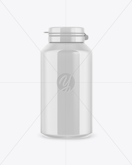 Glossy Pills Bottle Mockup