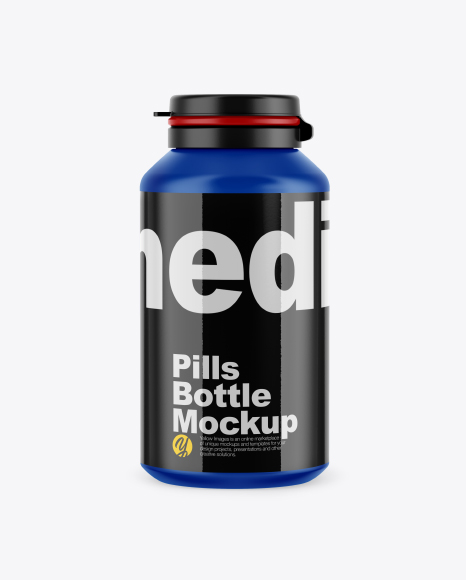 Matte Pills Bottle Mockup