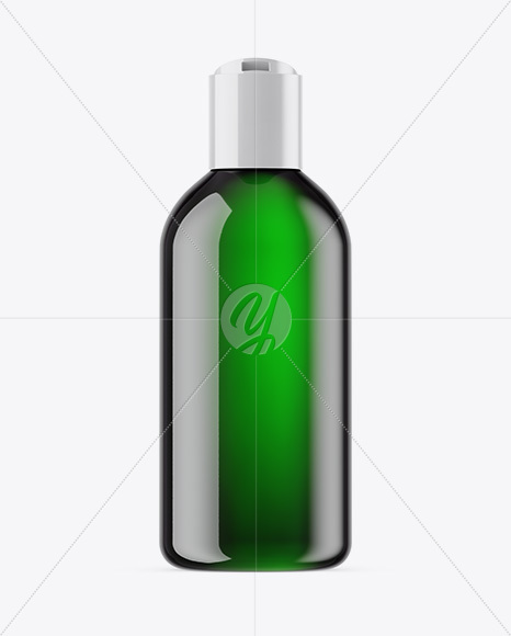 Green Cosmetic Bottle Mockup