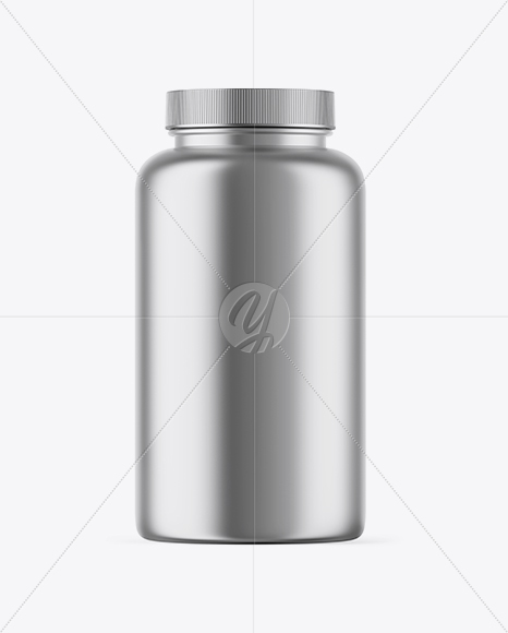 Metallic Plastic Bottle Mockup