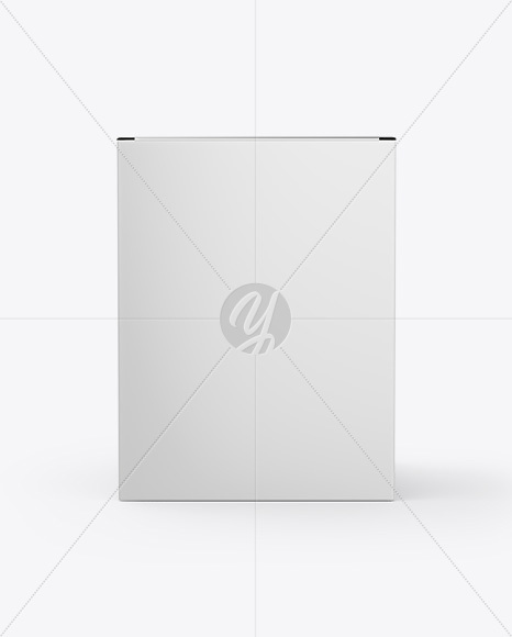 Matte Paper Box Mockup - Front View