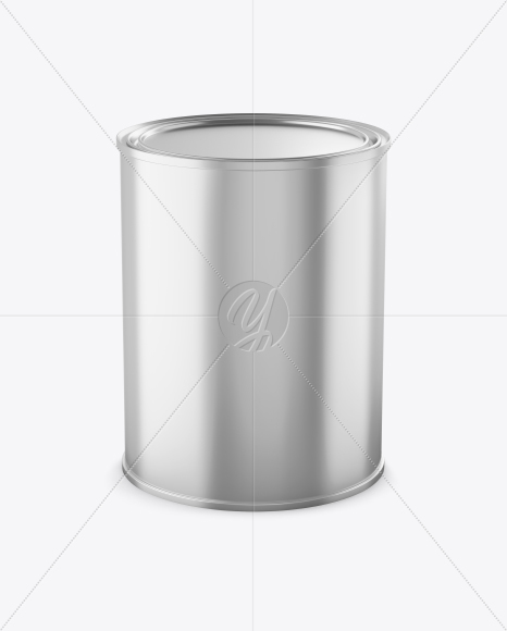 Metallic Paint Bucket Mockup