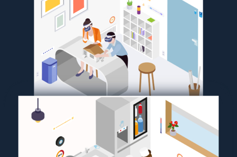 Smart Things Isometric Illustration Concept v.4 - Television