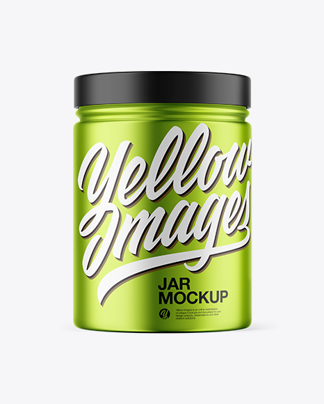 Metallic Jar Mockup