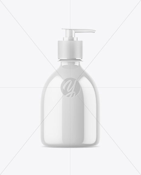 Glossy Liquid Soap Bottle Mockup