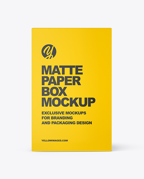 Matte Paper Box Mockup