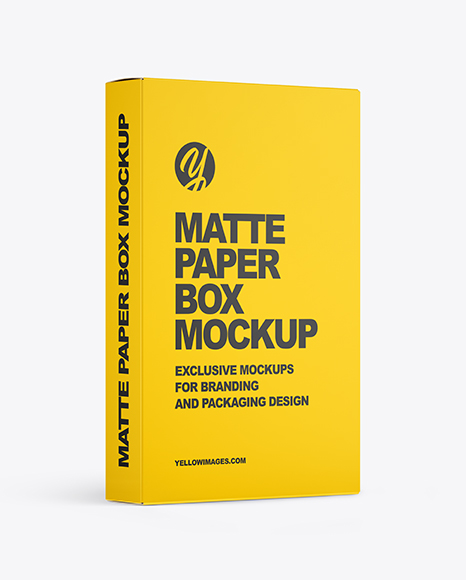 Matte Paper Box Mockup