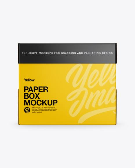 Paper Box Mockup