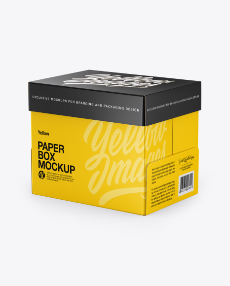 Paper Box Mockup - Rectangle box mockup