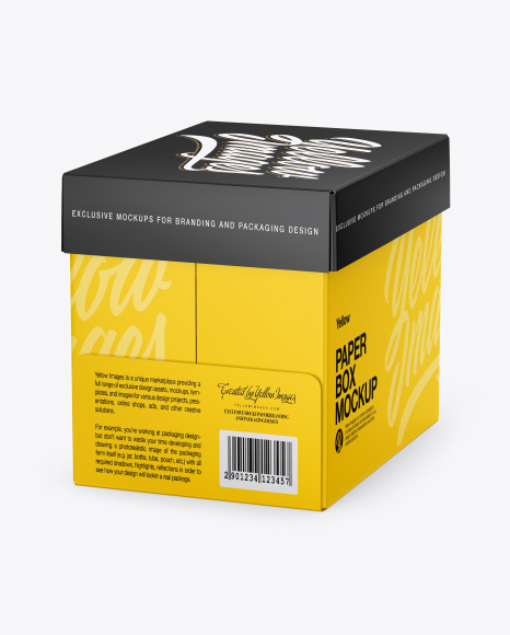 Paper Box Mockup - Rectangle box mockup