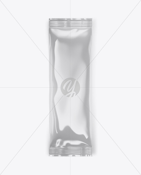 Glossy Sachet Stick Mockup