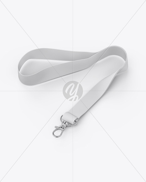 Lanyard Mockup - Half Side View