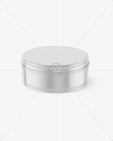 Glossy Round Tin Box Mockup