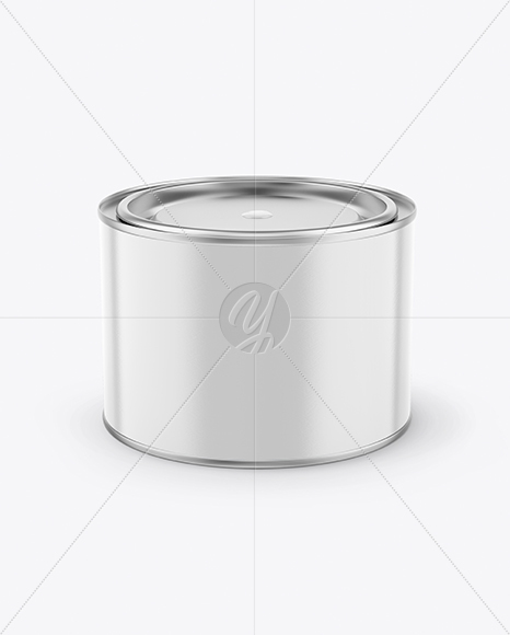 Paint Matte Tin Can Mockup