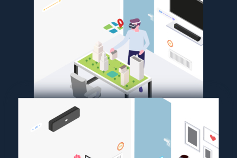 Smart Things Isometric Illustration Concept v.3 - Television