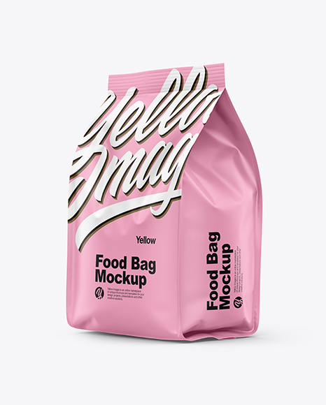 Matte Food Bag Mockup