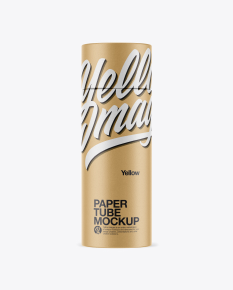 Kraft Tube Mockup - Glossy+Paper+Tube+Mockup+Exclusive+Mockups