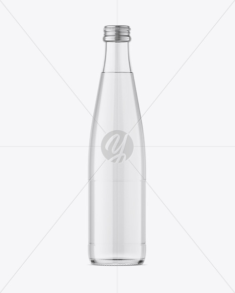 Clear Glass Water Bottle Mockup Clear Glass Water Bottle Mockup