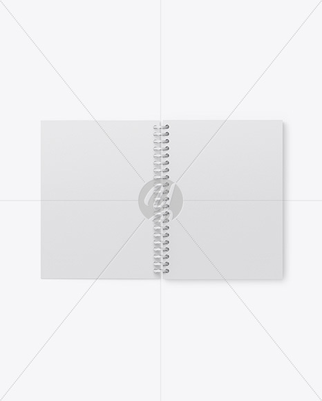 Opened Textured Notebook Mockup