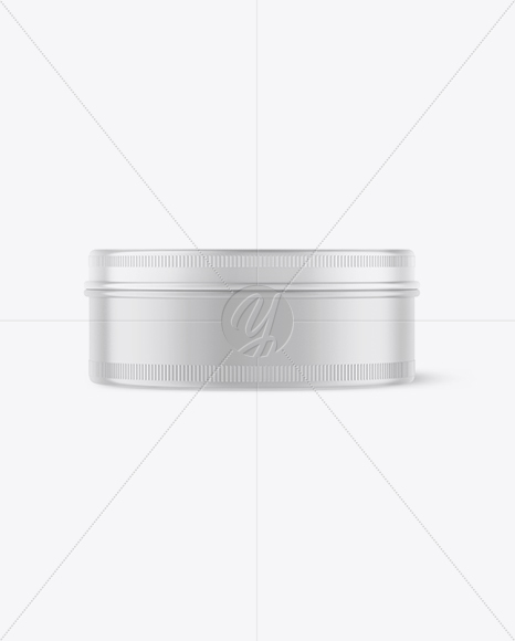 Matte Round Tin Box Mockup