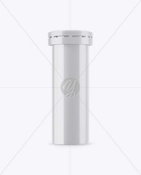 Glossy Tablet Tube Mockup