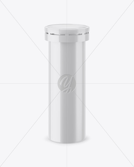 Glossy Tablet Tube Mockup