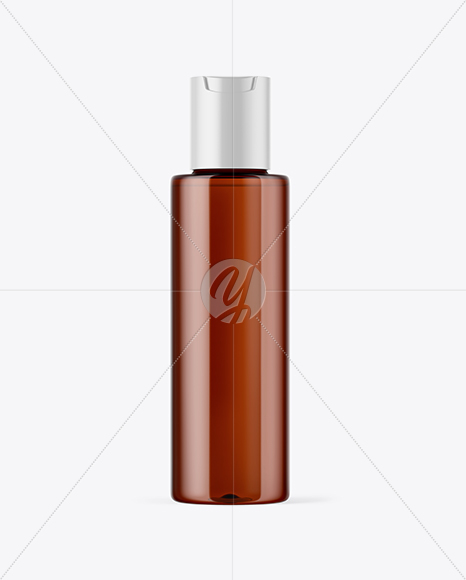 Amber Cosmetic Bottle Mockup