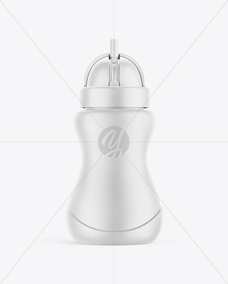 Matte Plastic Bottle Mockup