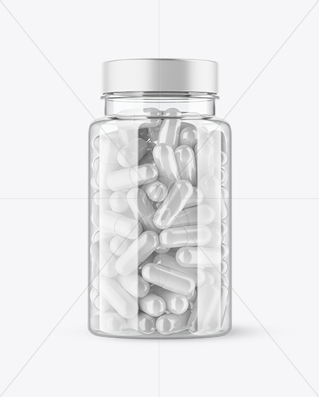 Clear Pills Bottle Mockup