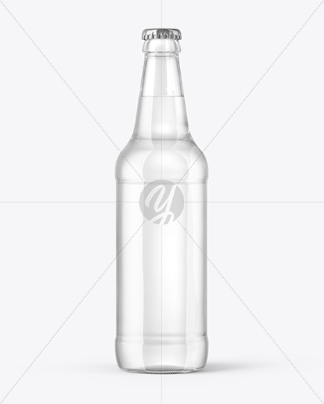 500ml Tonic Water Bottle Mockup