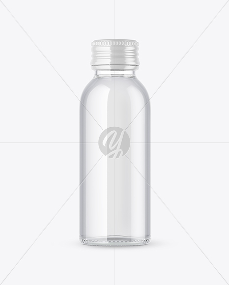 Clear Glass Bottle Mockup