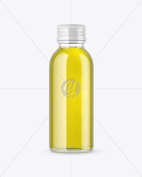 Clear Glass Olive Oil Bottle Mockup