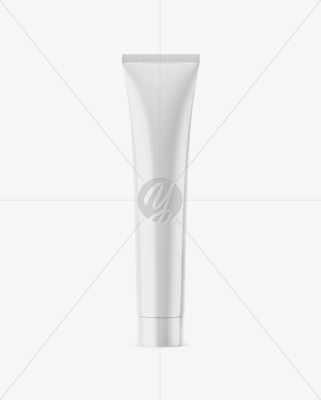 Glossy Plastic Cosmetic Tube Mockup