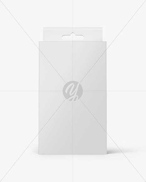 Paper Box with Hang Tab Mockup