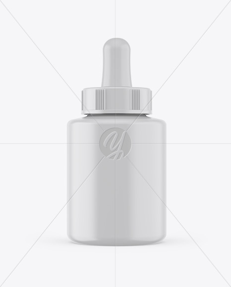 Matte Dropper Bottle Mockup